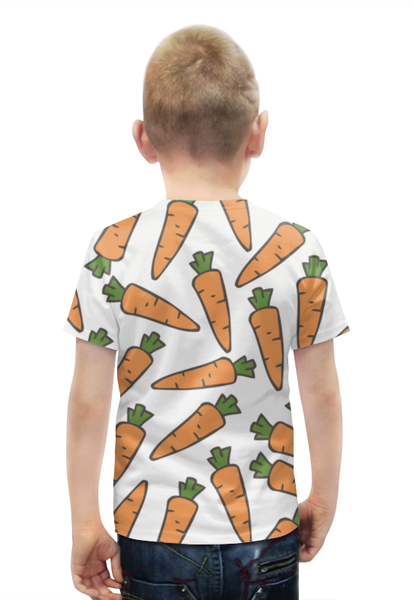 Заказать детскую футболку в Москве. Футболка с полной запечаткой для мальчиков Морковки от skynatural - готовые дизайны и нанесение принтов.
