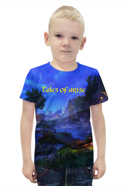 Заказать детскую футболку в Москве. Футболка с полной запечаткой для мальчиков Tales of Arise от THE_NISE  - готовые дизайны и нанесение принтов.