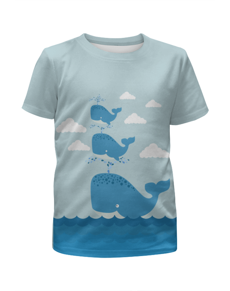 Заказать детскую футболку в Москве. Футболка с полной запечаткой для мальчиков Три кита от T-shirt print  - готовые дизайны и нанесение принтов.