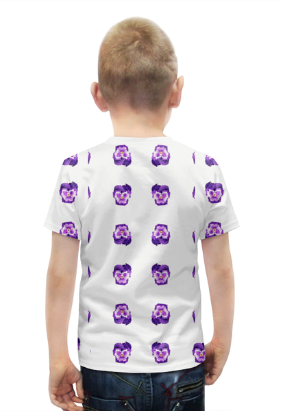 Заказать детскую футболку в Москве. Футболка с полной запечаткой для мальчиков Анютины глазки от anomalica - готовые дизайны и нанесение принтов.