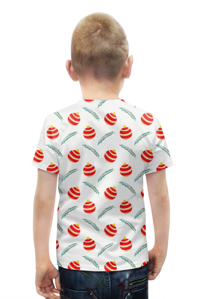 Заказать детскую футболку в Москве. Футболка с полной запечаткой для мальчиков рождество от THE_NISE  - готовые дизайны и нанесение принтов.