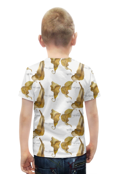 Заказать детскую футболку в Москве. Футболка с полной запечаткой для мальчиков листья  от okonit - готовые дизайны и нанесение принтов.