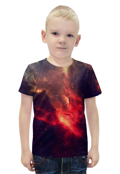 Заказать детскую футболку в Москве. Футболка с полной запечаткой для мальчиков Our Space от The Spaceway  - готовые дизайны и нанесение принтов.