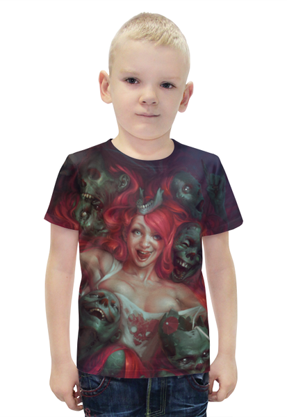 Заказать детскую футболку в Москве. Футболка с полной запечаткой для мальчиков Зомби / Zombie от aleks_say - готовые дизайны и нанесение принтов.