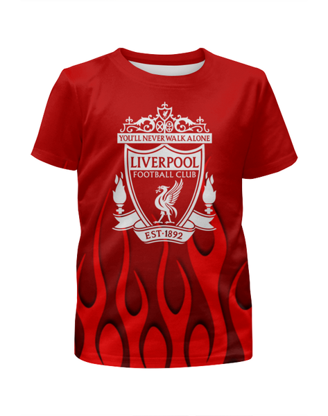 Заказать детскую футболку в Москве. Футболка с полной запечаткой для мальчиков  Liverpool от THE_NISE  - готовые дизайны и нанесение принтов.