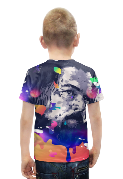 Заказать детскую футболку в Москве. Футболка с полной запечаткой для мальчиков Леонардо Ди Каприо | Выживший от sandster - готовые дизайны и нанесение принтов.