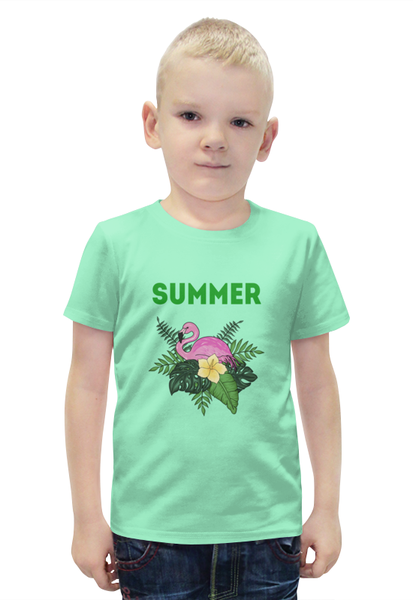 Заказать детскую футболку в Москве. Футболка с полной запечаткой для мальчиков summer от THE_NISE  - готовые дизайны и нанесение принтов.