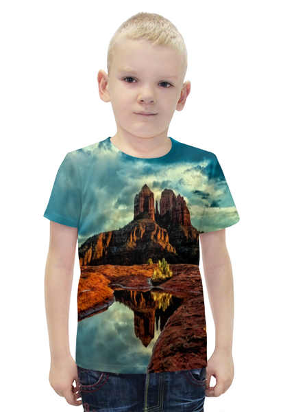 Заказать детскую футболку в Москве. Футболка с полной запечаткой для мальчиков Аризона от THE_NISE  - готовые дизайны и нанесение принтов.