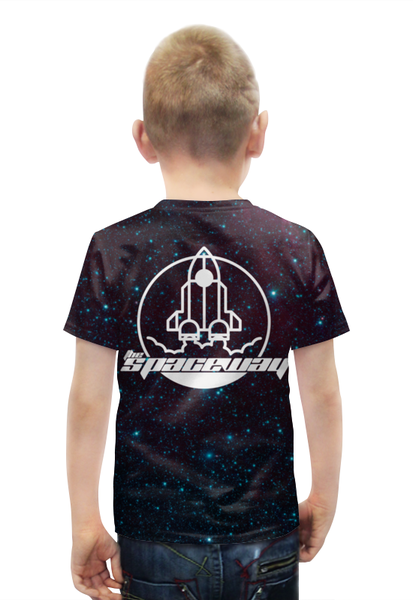 Заказать детскую футболку в Москве. Футболка с полной запечаткой для мальчиков The Spaceway | Наш космос от The Spaceway  - готовые дизайны и нанесение принтов.