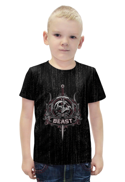 Заказать детскую футболку в Москве. Футболка с полной запечаткой для мальчиков Beast от Илья Щеблецов - готовые дизайны и нанесение принтов.