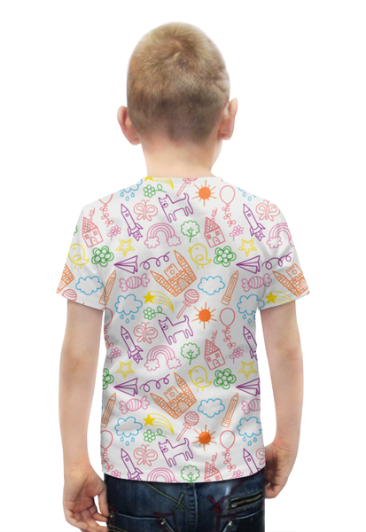 Заказать детскую футболку в Москве. Футболка с полной запечаткой для мальчиков Детский рисунок от ingenervolos@gmail.com - готовые дизайны и нанесение принтов.