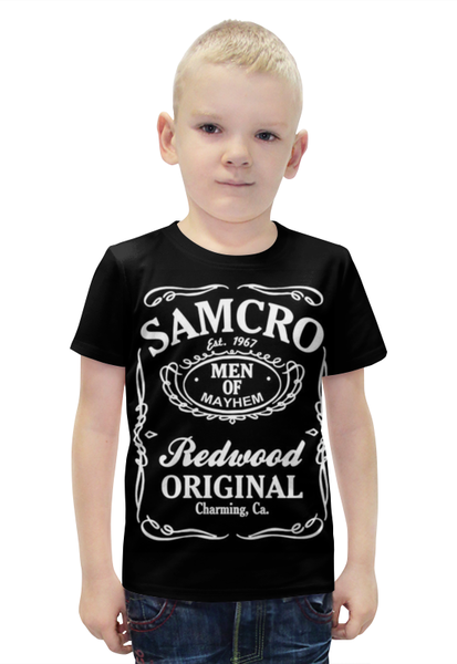 Заказать детскую футболку в Москве. Футболка с полной запечаткой для мальчиков Sons of Anarchy от scrat29@yandex.ru - готовые дизайны и нанесение принтов.