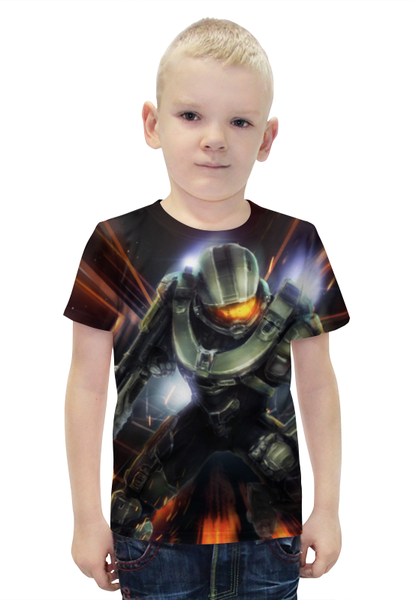 Заказать детскую футболку в Москве. Футболка с полной запечаткой для мальчиков Halo  от aleks_say - готовые дизайны и нанесение принтов.
