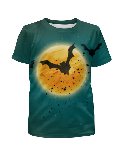Заказать детскую футболку в Москве. Футболка с полной запечаткой для мальчиков Ночь хеллоуина от prodesign - готовые дизайны и нанесение принтов.