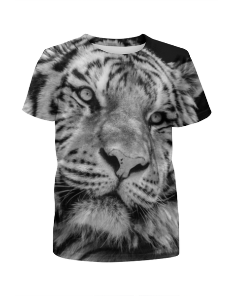 Заказать детскую футболку в Москве. Футболка с полной запечаткой для мальчиков тигры от THE_NISE  - готовые дизайны и нанесение принтов.