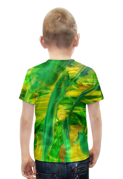 Заказать детскую футболку в Москве. Футболка с полной запечаткой для мальчиков Зеленый_ от balden - готовые дизайны и нанесение принтов.