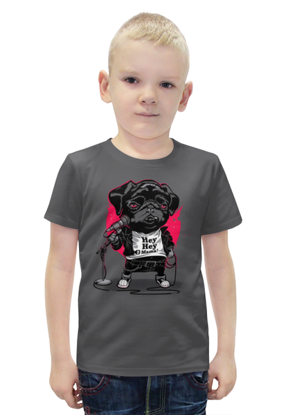 Заказать детскую футболку в Москве. Футболка с полной запечаткой для мальчиков Black Dog  от ПРИНТЫ ПЕЧАТЬ  - готовые дизайны и нанесение принтов.