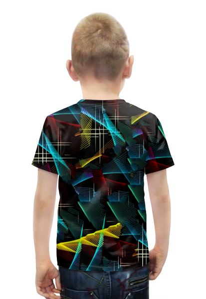 Заказать детскую футболку в Москве. Футболка с полной запечаткой для мальчиков Цветные полосы от THE_NISE  - готовые дизайны и нанесение принтов.