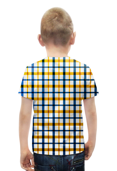Заказать детскую футболку в Москве. Футболка с полной запечаткой для мальчиков Клетка от THE_NISE  - готовые дизайны и нанесение принтов.