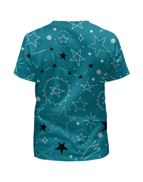 Заказать детскую футболку в Москве. Футболка с полной запечаткой для мальчиков Звездочки (1) от T-shirt print  - готовые дизайны и нанесение принтов.