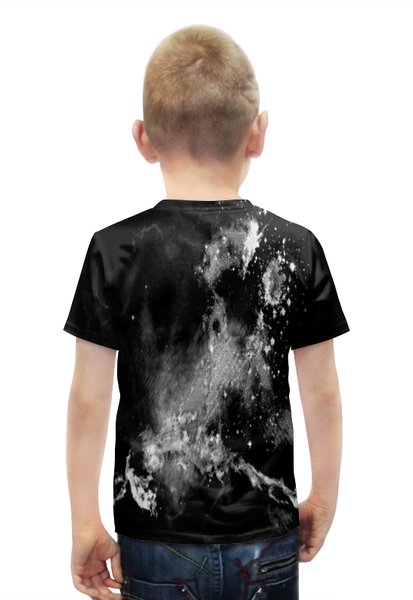 Заказать детскую футболку в Москве. Футболка с полной запечаткой для мальчиков Белая краска от THE_NISE  - готовые дизайны и нанесение принтов.