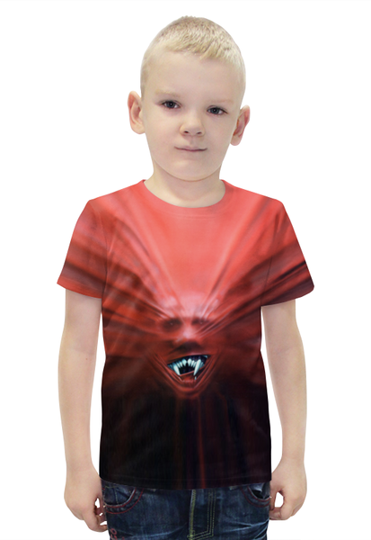 Заказать детскую футболку в Москве. Футболка с полной запечаткой для мальчиков Вампир от ПРИНТЫ ПЕЧАТЬ  - готовые дизайны и нанесение принтов.