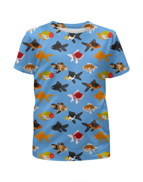 Заказать детскую футболку в Москве. Футболка с полной запечаткой для мальчиков FISH   от CoolDesign - готовые дизайны и нанесение принтов.