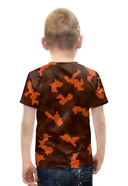 Заказать детскую футболку в Москве. Футболка с полной запечаткой для мальчиков Пиксельный камуфляж от THE_NISE  - готовые дизайны и нанесение принтов.