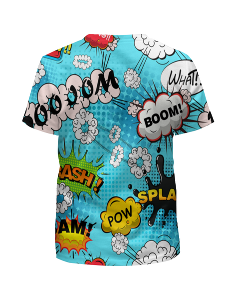 Заказать детскую футболку в Москве. Футболка с полной запечаткой для мальчиков Boom Bang от THE_NISE  - готовые дизайны и нанесение принтов.