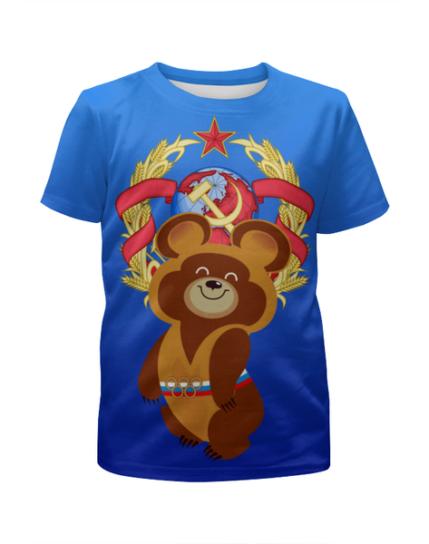 Заказать детскую футболку в Москве. Футболка с полной запечаткой для мальчиков СССР   от T-shirt print  - готовые дизайны и нанесение принтов.