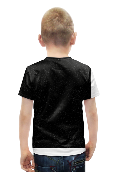 Заказать детскую футболку в Москве. Футболка с полной запечаткой для мальчиков Черная дыра от ISliM - готовые дизайны и нанесение принтов.