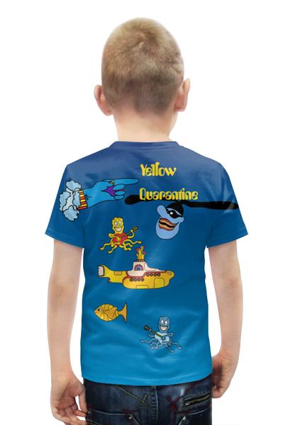 Заказать детскую футболку в Москве. Футболка с полной запечаткой для мальчиков In a Yellow Quarantine от Andy Quarry - готовые дизайны и нанесение принтов.