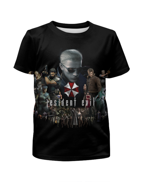Заказать детскую футболку в Москве. Футболка с полной запечаткой для мальчиков Resident Evil от game-fan - готовые дизайны и нанесение принтов.