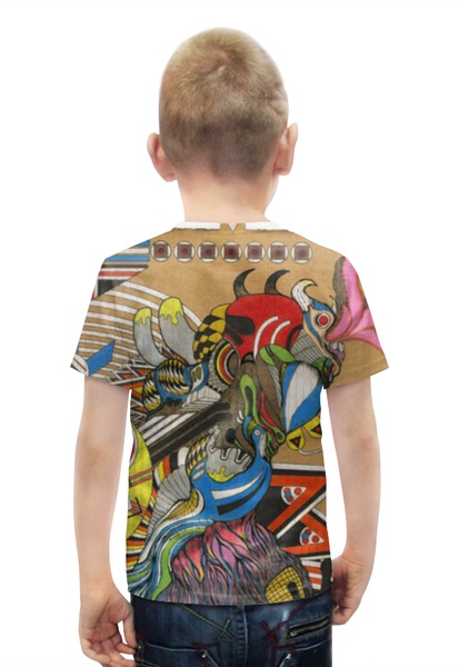 Заказать детскую футболку в Москве. Футболка с полной запечаткой для мальчиков Psychedelic  от Даниил Шабак - готовые дизайны и нанесение принтов.