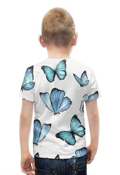 Заказать детскую футболку в Москве. Футболка с полной запечаткой для мальчиков бабочки от THE_NISE  - готовые дизайны и нанесение принтов.