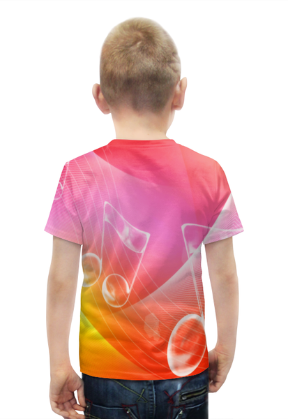 Заказать детскую футболку в Москве. Футболка с полной запечаткой для мальчиков Музыка от THE_NISE  - готовые дизайны и нанесение принтов.