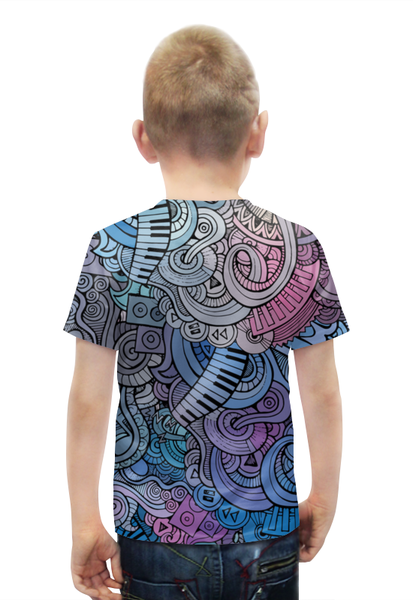 Заказать детскую футболку в Москве. Футболка с полной запечаткой для мальчиков музыка от THE_NISE  - готовые дизайны и нанесение принтов.