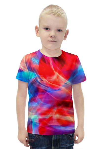 Заказать детскую футболку в Москве. Футболка с полной запечаткой для мальчиков Яркие краски от THE_NISE  - готовые дизайны и нанесение принтов.