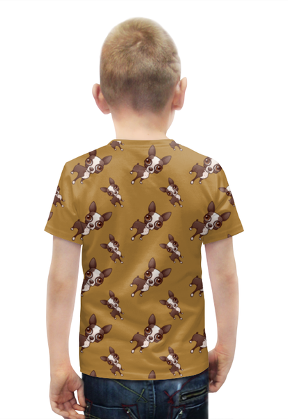 Заказать детскую футболку в Москве. Футболка с полной запечаткой для мальчиков Собачки (1) от ПРИНТЫ ПЕЧАТЬ  - готовые дизайны и нанесение принтов.
