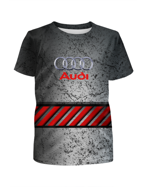 Заказать детскую футболку в Москве. Футболка с полной запечаткой для мальчиков  Авто Audi от THE_NISE  - готовые дизайны и нанесение принтов.