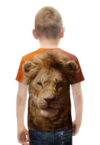 Заказать детскую футболку в Москве. Футболка с полной запечаткой для мальчиков Король Лев от skynatural - готовые дизайны и нанесение принтов.