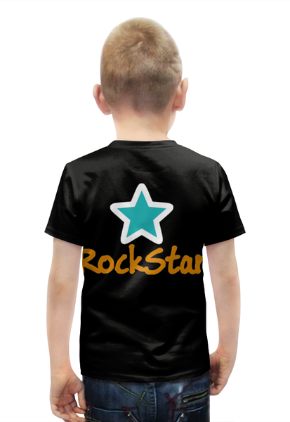 Заказать детскую футболку в Москве. Футболка с полной запечаткой для мальчиков Rockstar от Leichenwagen - готовые дизайны и нанесение принтов.