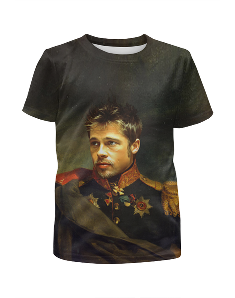 Заказать детскую футболку в Москве. Футболка с полной запечаткой для мальчиков Brad Pitt от ПРИНТЫ ПЕЧАТЬ  - готовые дизайны и нанесение принтов.