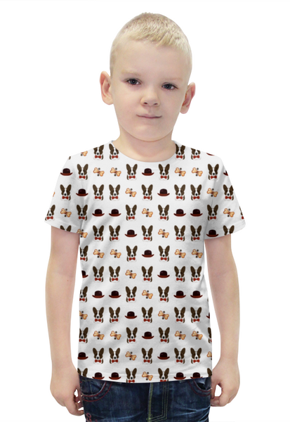 Заказать детскую футболку в Москве. Футболка с полной запечаткой для мальчиков Карди с котелком от elavl@mail.ru - готовые дизайны и нанесение принтов.
