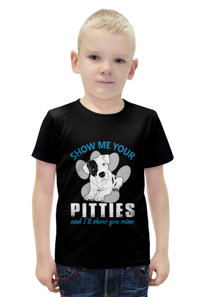 Заказать детскую футболку в Москве. Футболка с полной запечаткой для мальчиков Pitties  от ПРИНТЫ ПЕЧАТЬ  - готовые дизайны и нанесение принтов.