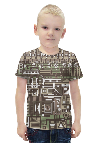 Заказать детскую футболку в Москве. Футболка с полной запечаткой для мальчиков FG345GH от Vadim Koval - готовые дизайны и нанесение принтов.