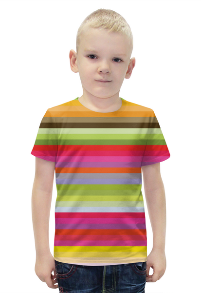 Заказать детскую футболку в Москве. Футболка с полной запечаткой для мальчиков Флюид от Vadim Koval - готовые дизайны и нанесение принтов.