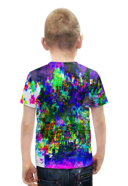 Заказать детскую футболку в Москве. Футболка с полной запечаткой для мальчиков Узор красок от THE_NISE  - готовые дизайны и нанесение принтов.
