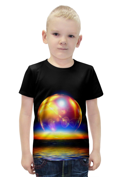 Заказать детскую футболку в Москве. Футболка с полной запечаткой для мальчиков Space от The Spaceway  - готовые дизайны и нанесение принтов.