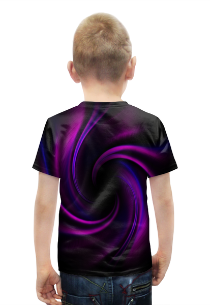 Заказать детскую футболку в Москве. Футболка с полной запечаткой для мальчиков Абстрактный фиолетовый от THE_NISE  - готовые дизайны и нанесение принтов.